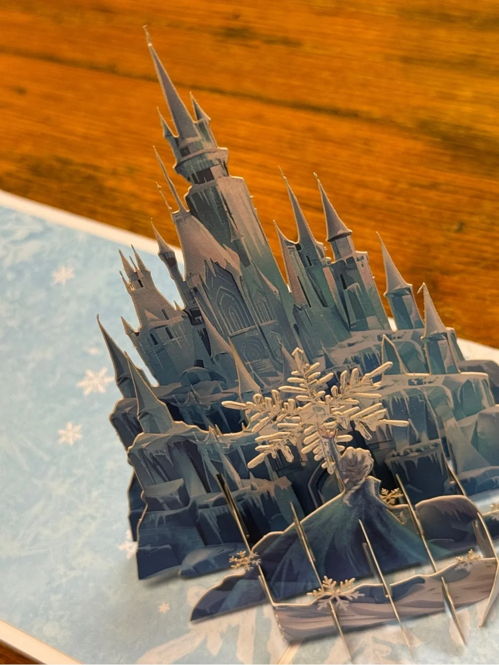 Ice Castle 3D Pop-Up Card - Blue